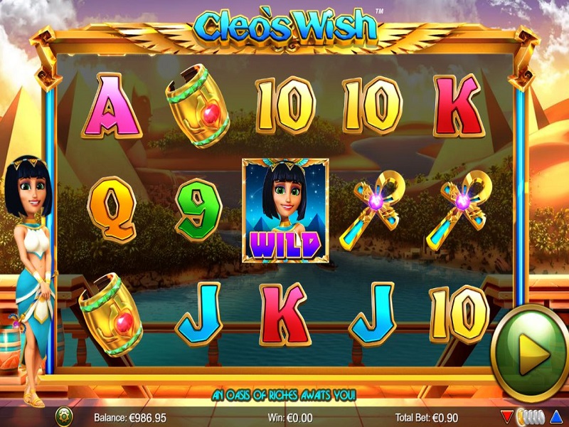 Cleo's Wish Game screen and symbols